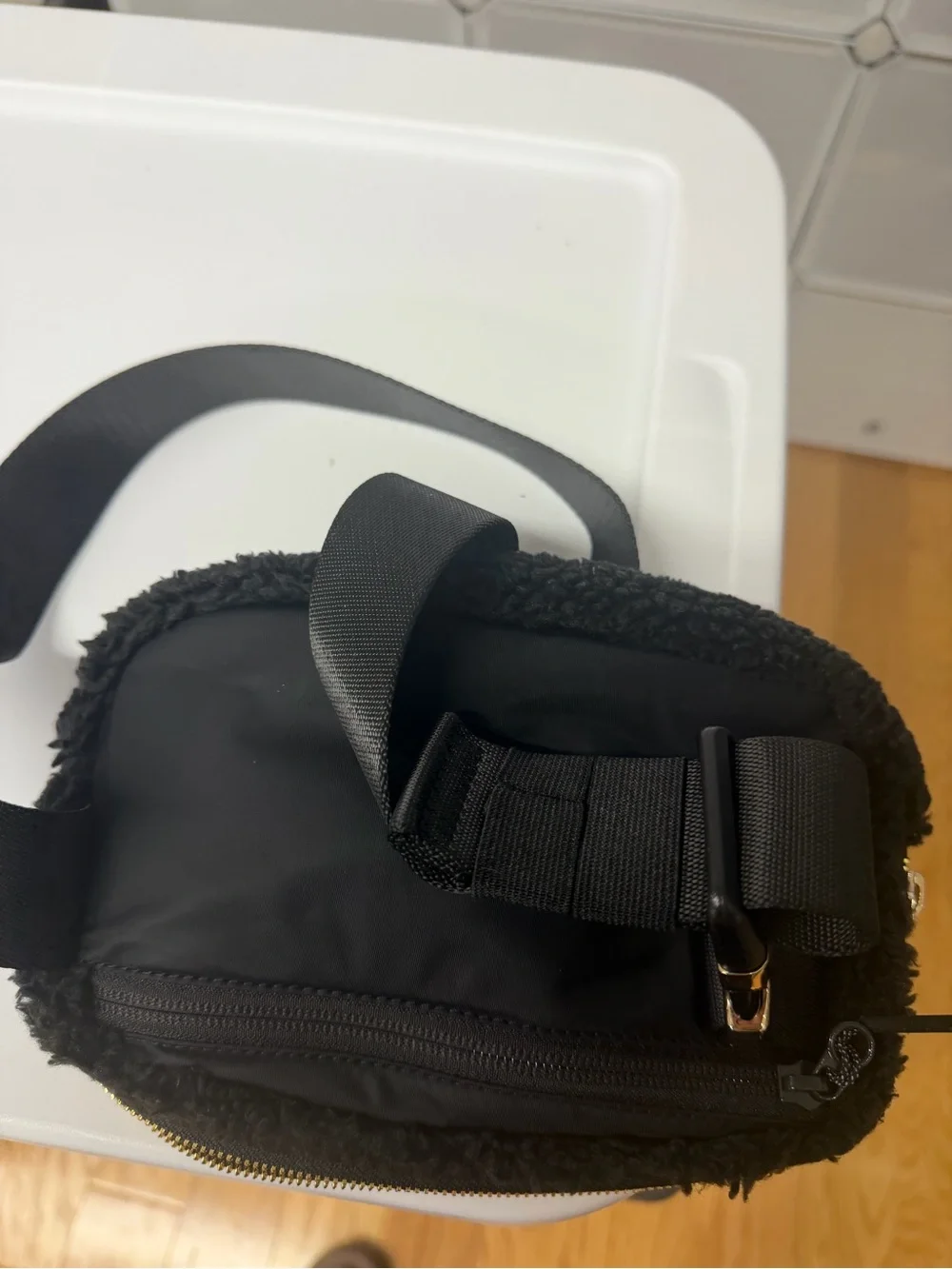 Lululemon Black Sherpa Belt Bag